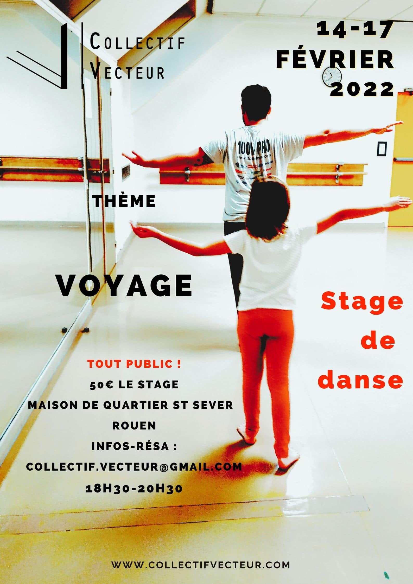 remous stage danse voyage Collectif Vecteur Rouen normandie